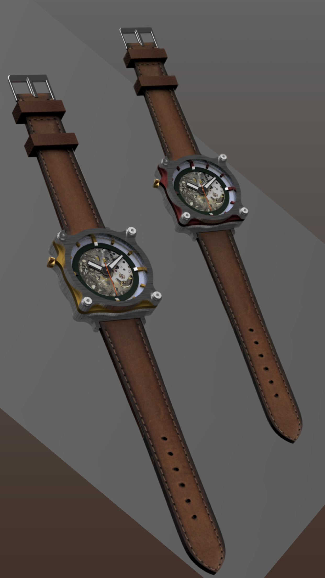 Icarus watch hero: aviation skeleton dial and instrument-style hands, lifestyle shot